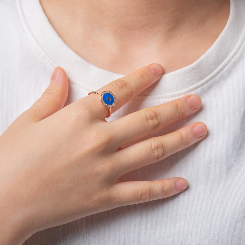 Evil Eye Adjustable Ring