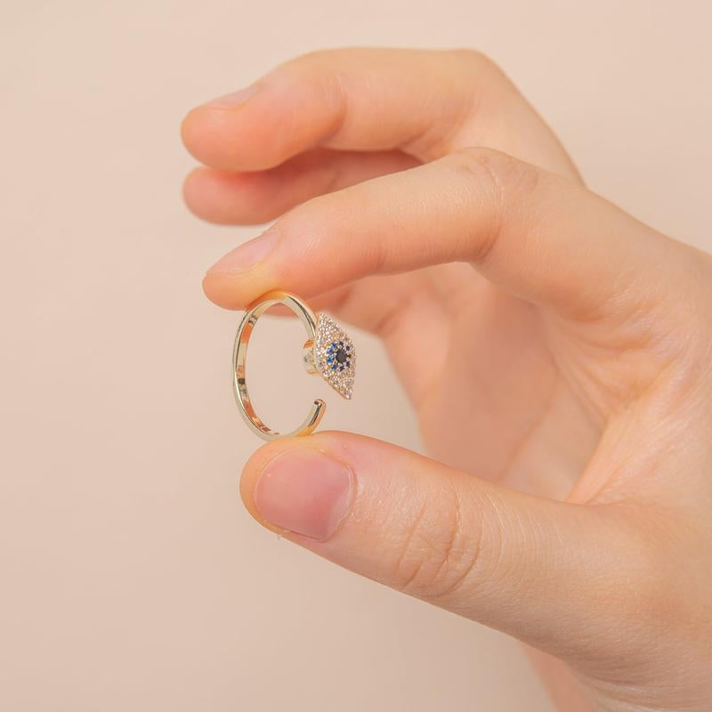 Evil Eye Adjustable Ring