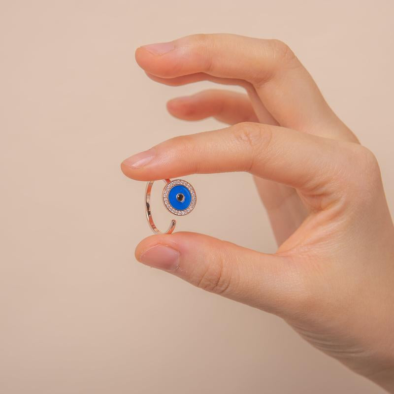 Evil Eye Adjustable Ring